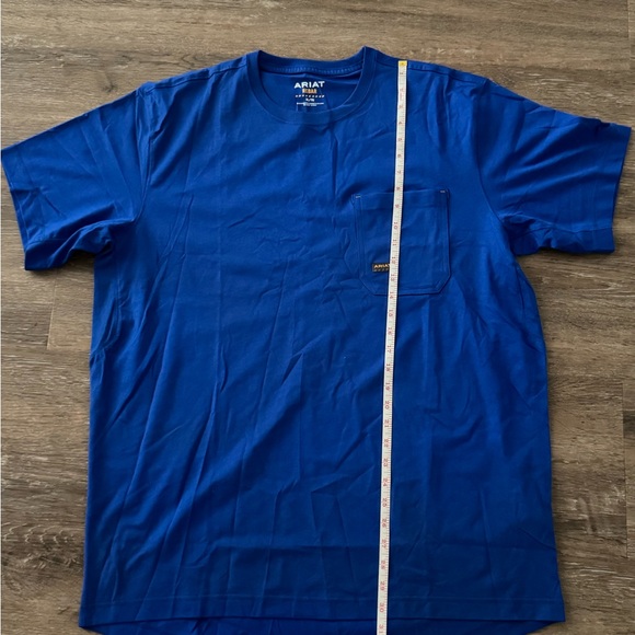 Ariat Men's Vibrant Blue Short Sleeve Tee - Picture 6 of 10